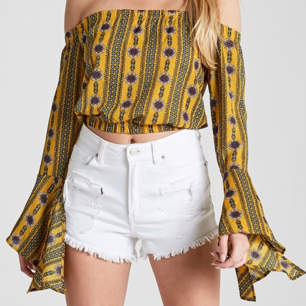 Yellow Crop Top